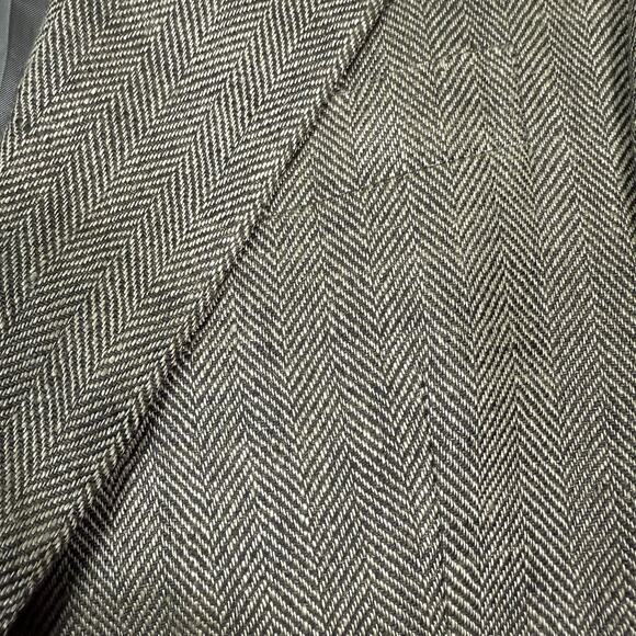 VTG Polo Ralph Lauren Italy Blazer Mens Size 44 R Linen Flax Herringbone Coat - Picture 3 of 14